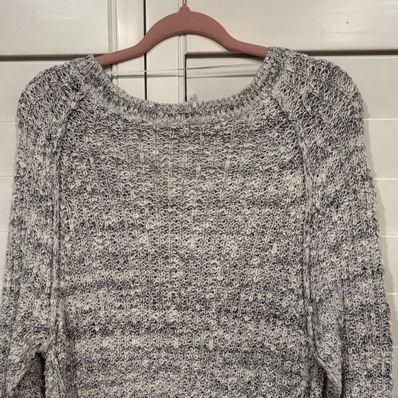 Free People Marled Gray Women's Sweater - Picture 8 of 10